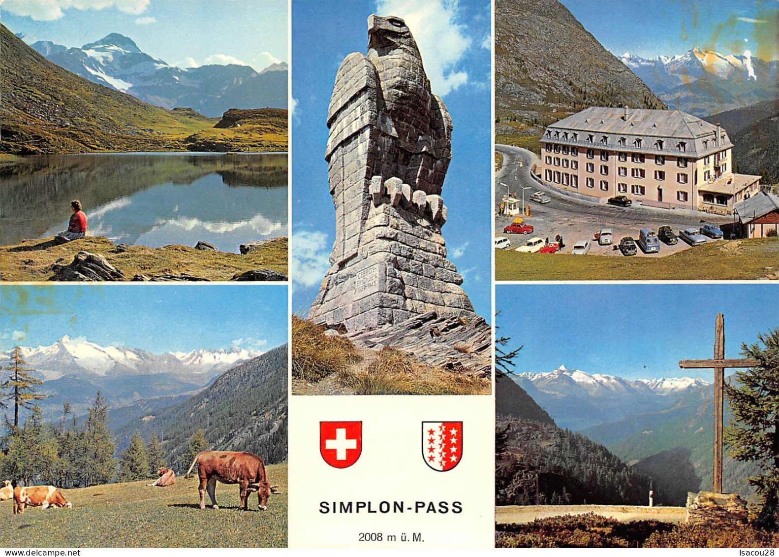 Suisse - Simplon Kulm SIMPLON PASS- Hôtel Bellevue - NON CIRCULEE/ VOIR SCANS - Simplon