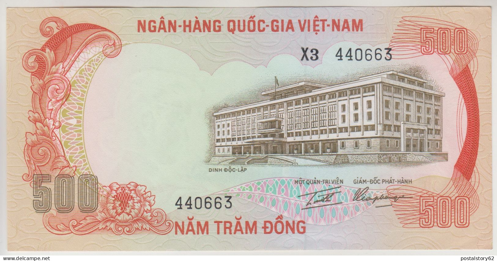 Vietnam Del Sud, Banconota 500 Dong 1972 ND, P33 FDS - Vietnam