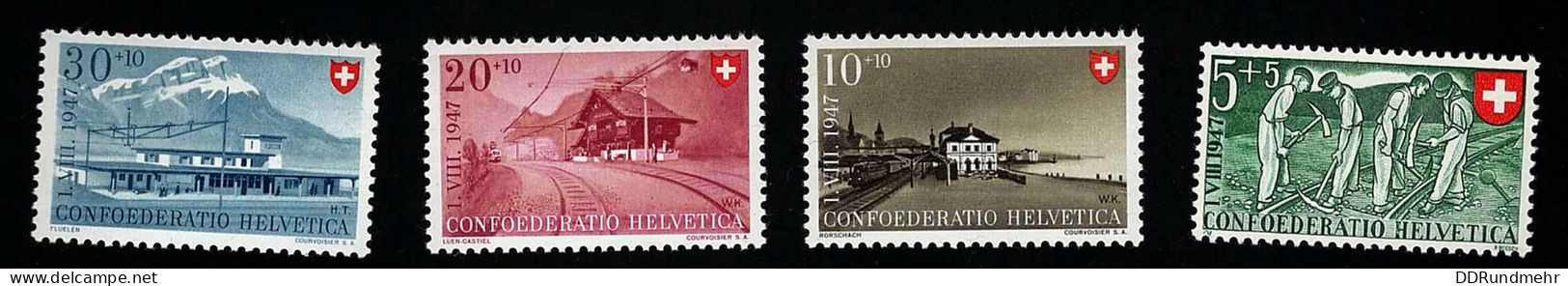 1947 Nationalfeier  Michel CH 480 - 483 Stamp Number CH B162 - B165 Yvert Et Tellier CH 437 - 440 Xx MNH - Unused Stamps