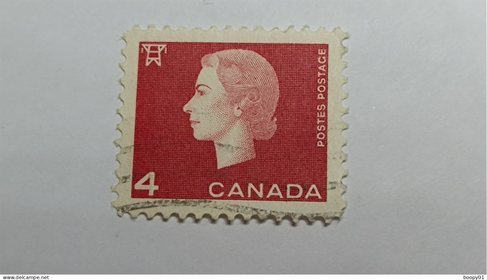 CANADA - Timbre De 1963 : Portrait De La Reine Elizabeth II - Gebruikt