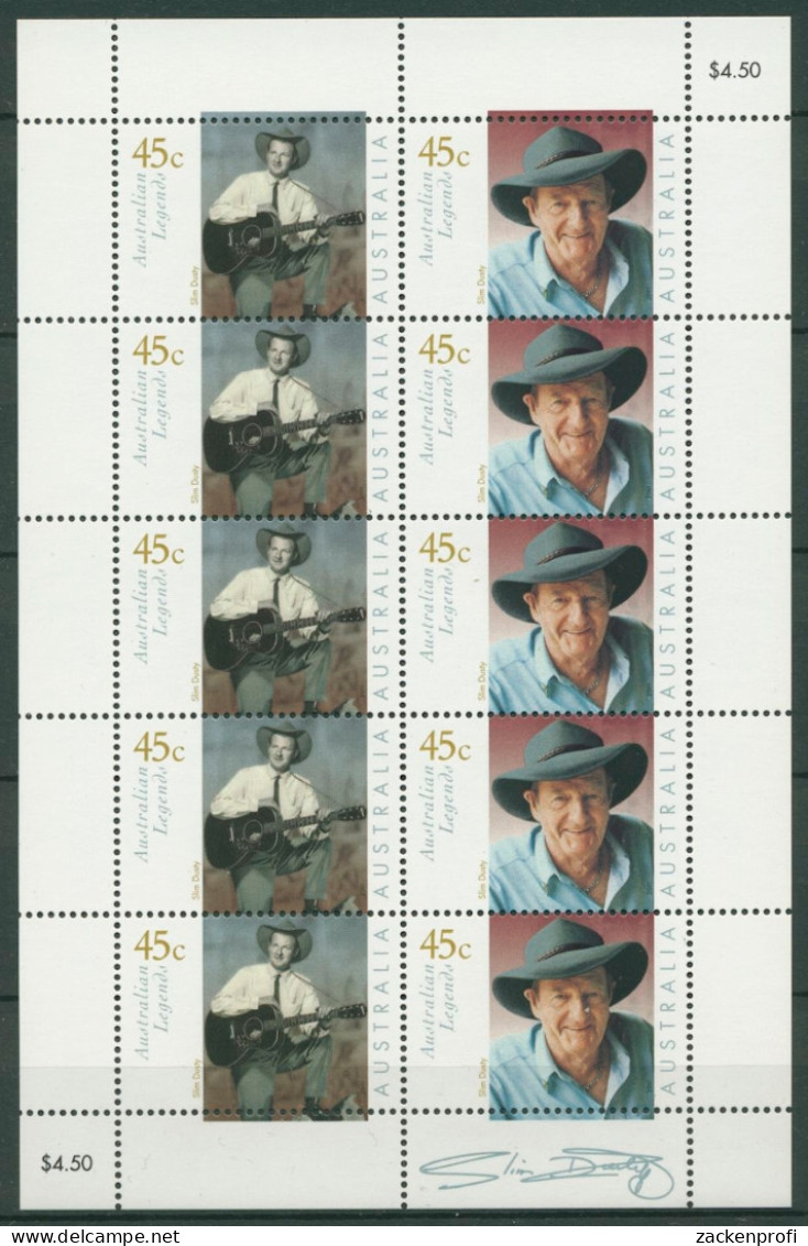 Australien 2001 Slim Dusty Countrymusiker 2011/12 I K Postfrisch (C25613) - Blocks & Sheetlets