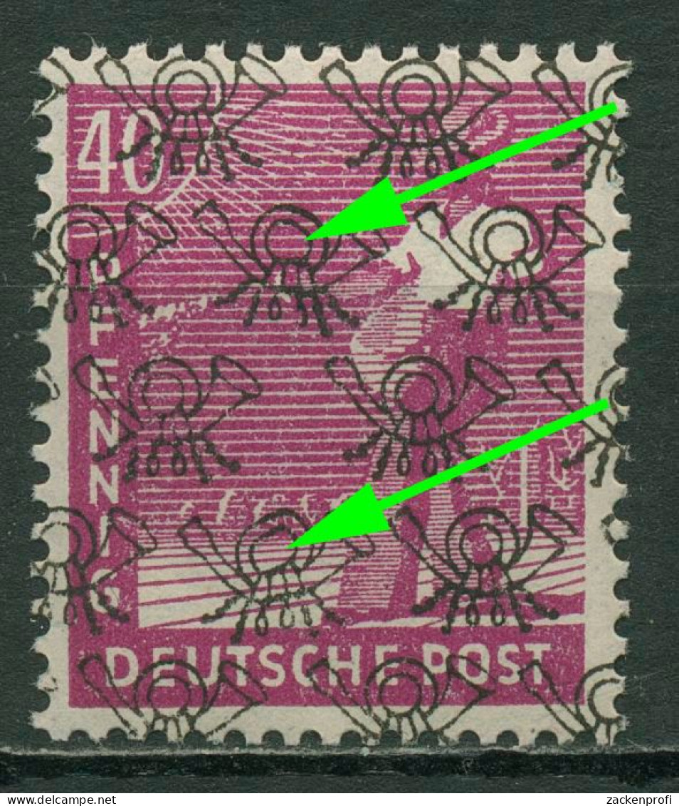 Bizone 1948 Netzaufdruck Mit Aufdruckfehler 47 II AF PI Postfrisch - Mint