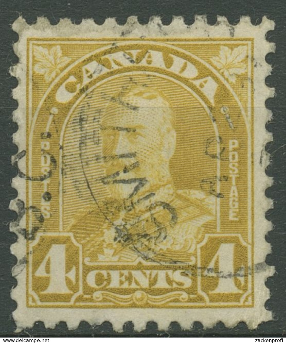 Kanada 1930 König Georg V. Mit Ahornblättern 4 Cents, 145 A Gestempelt - Gebraucht