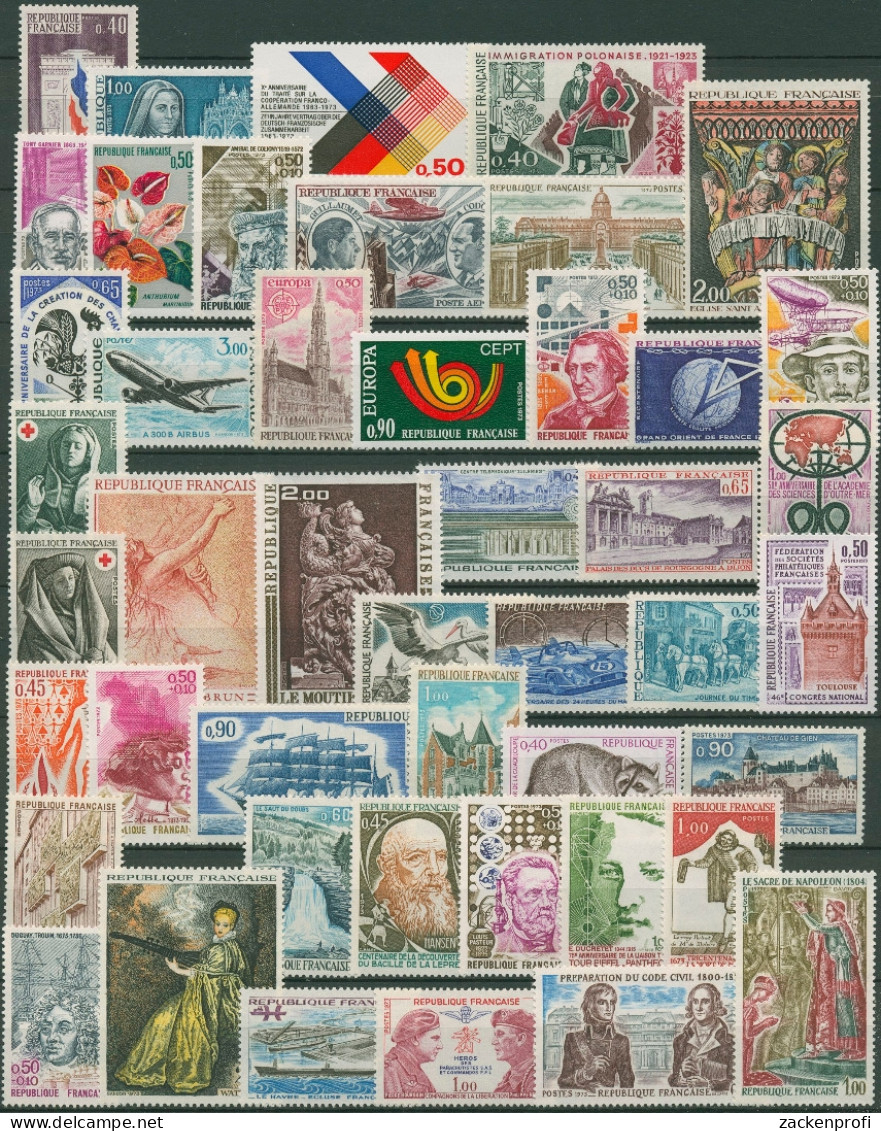 Frankreich Jahrgang 1973 Komplett Postfrisch (SG96243) - 1970-1979
