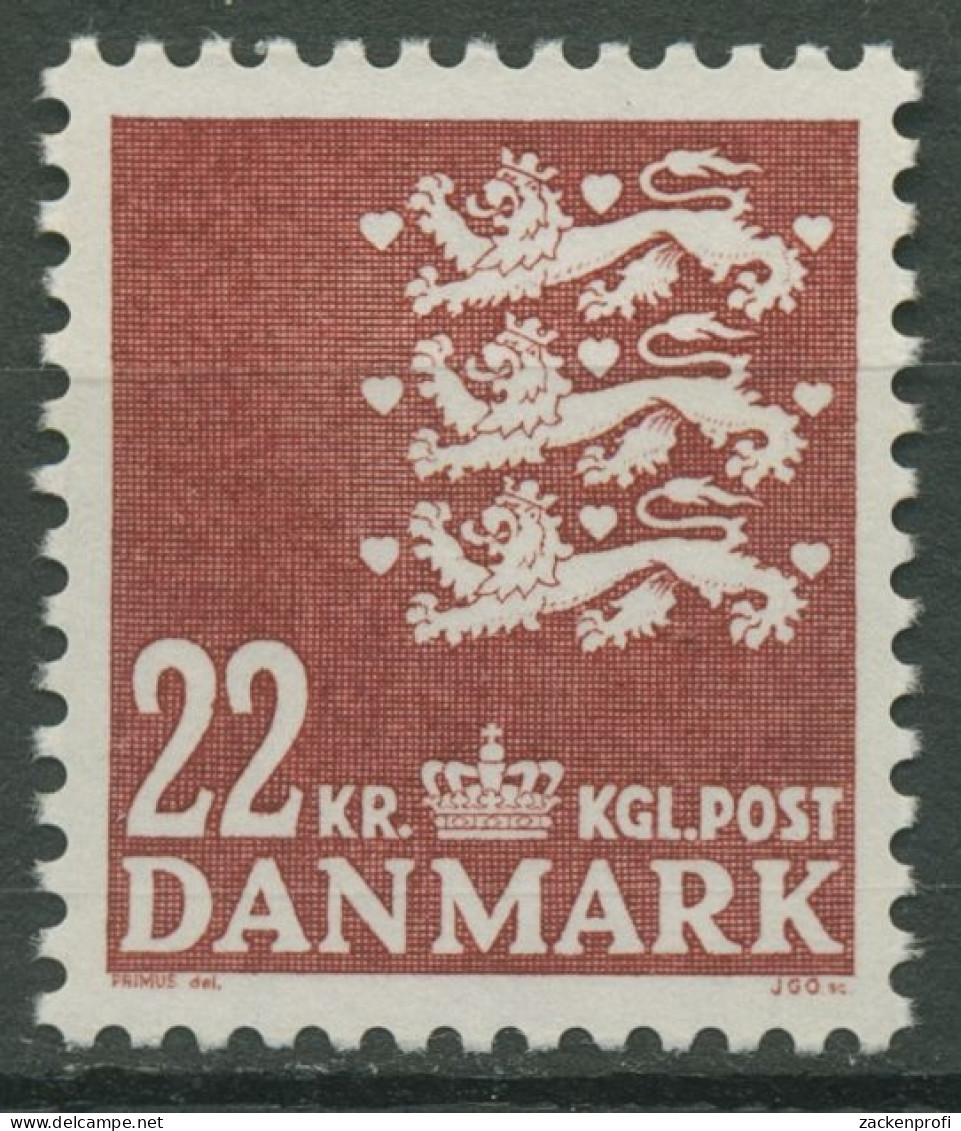Dänemark 1987 Kleines Reichswappen 888 Postfrisch - Neufs