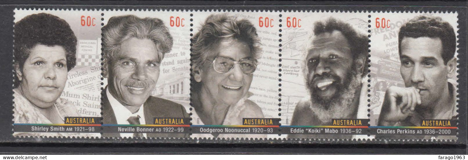 2013 Australia Aboriginal Leaders Complete Strip Of 5 MNH @ BELOW FACE VALUE - Mint Stamps