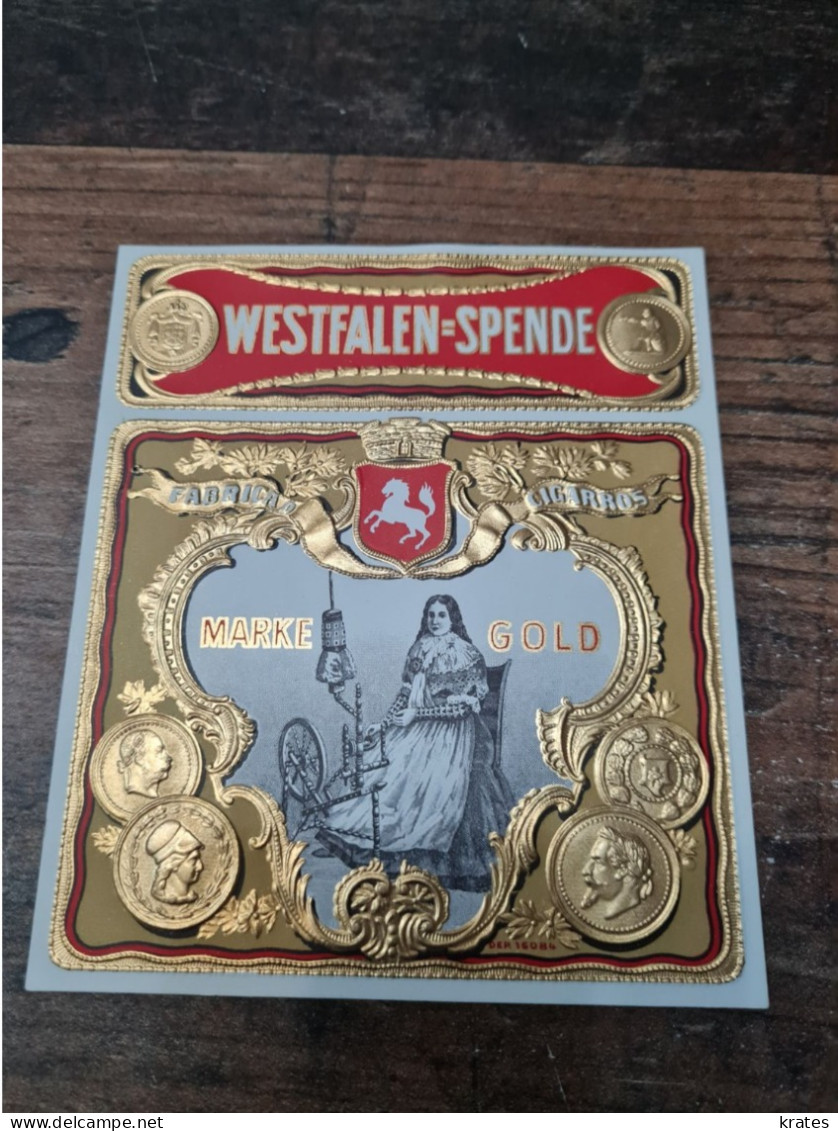 Old Labels - Westfaleen=Spende (cigar) - Publicités