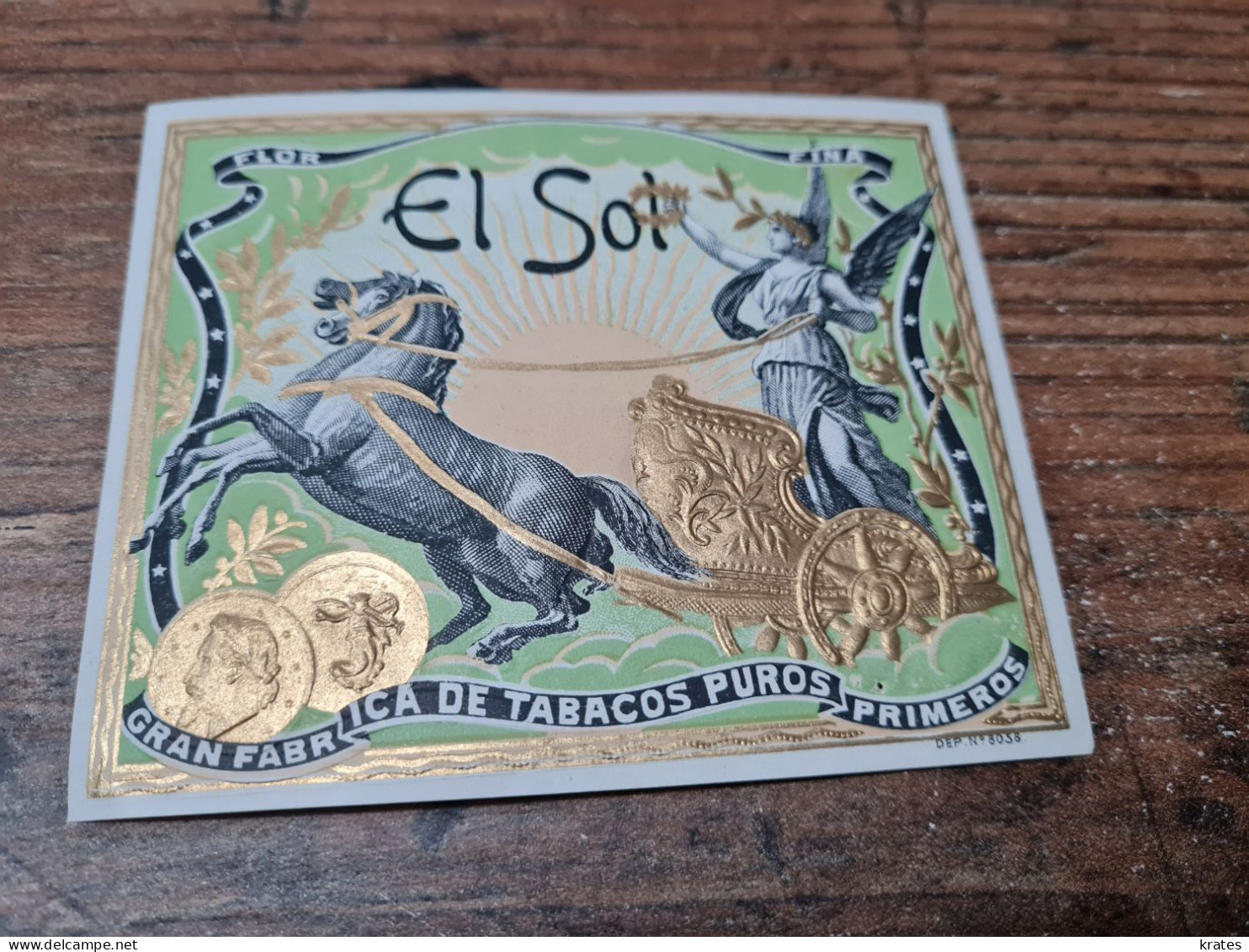 Old Labels - El Sol (cigar) - Publicités