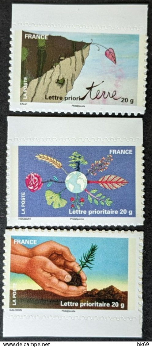 526A,527A,537A TP De Feuilles Fête De La Terre - Unused Stamps