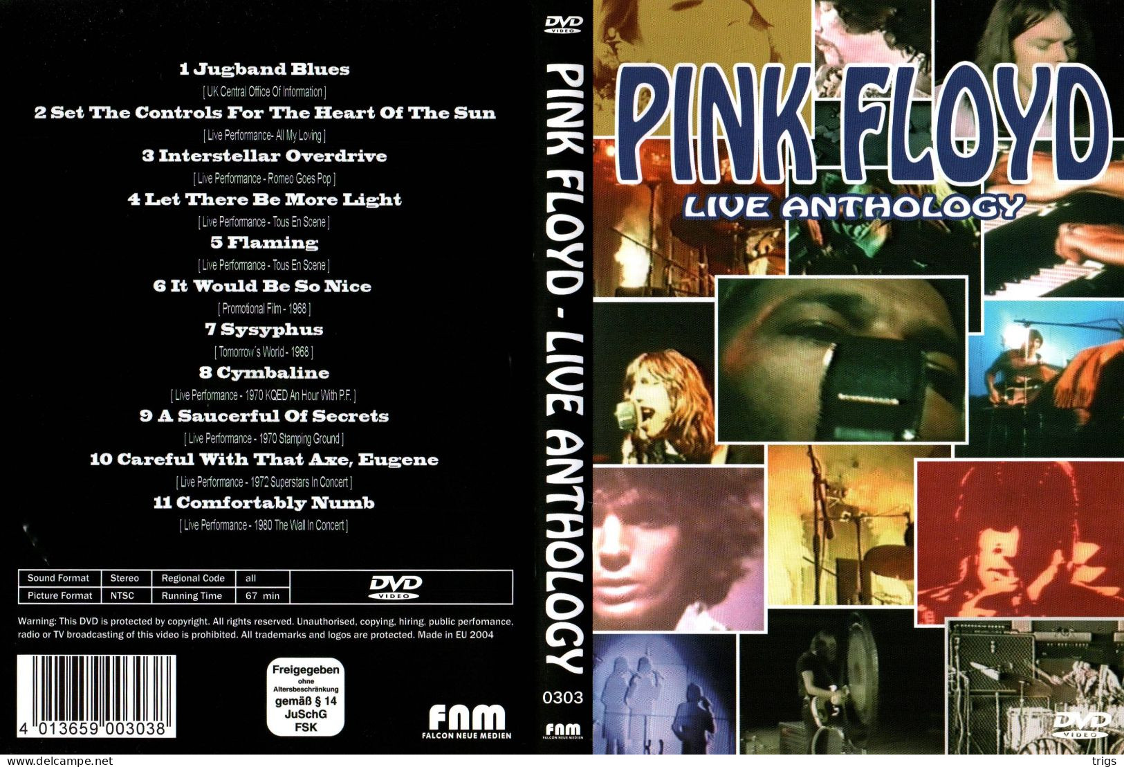 DVD - Pink Floyd: Live Anthology - Concert & Music
