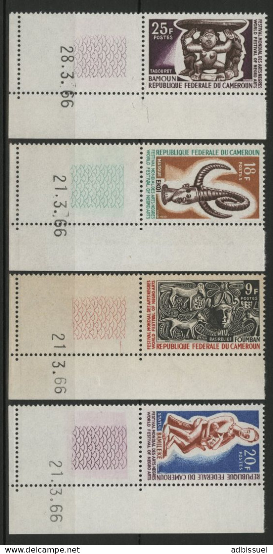 CAMEROUN N° 413 à 416 Neufs ** (MNH) Tous Avec Coin Daté TB - Kamerun (1960-...)