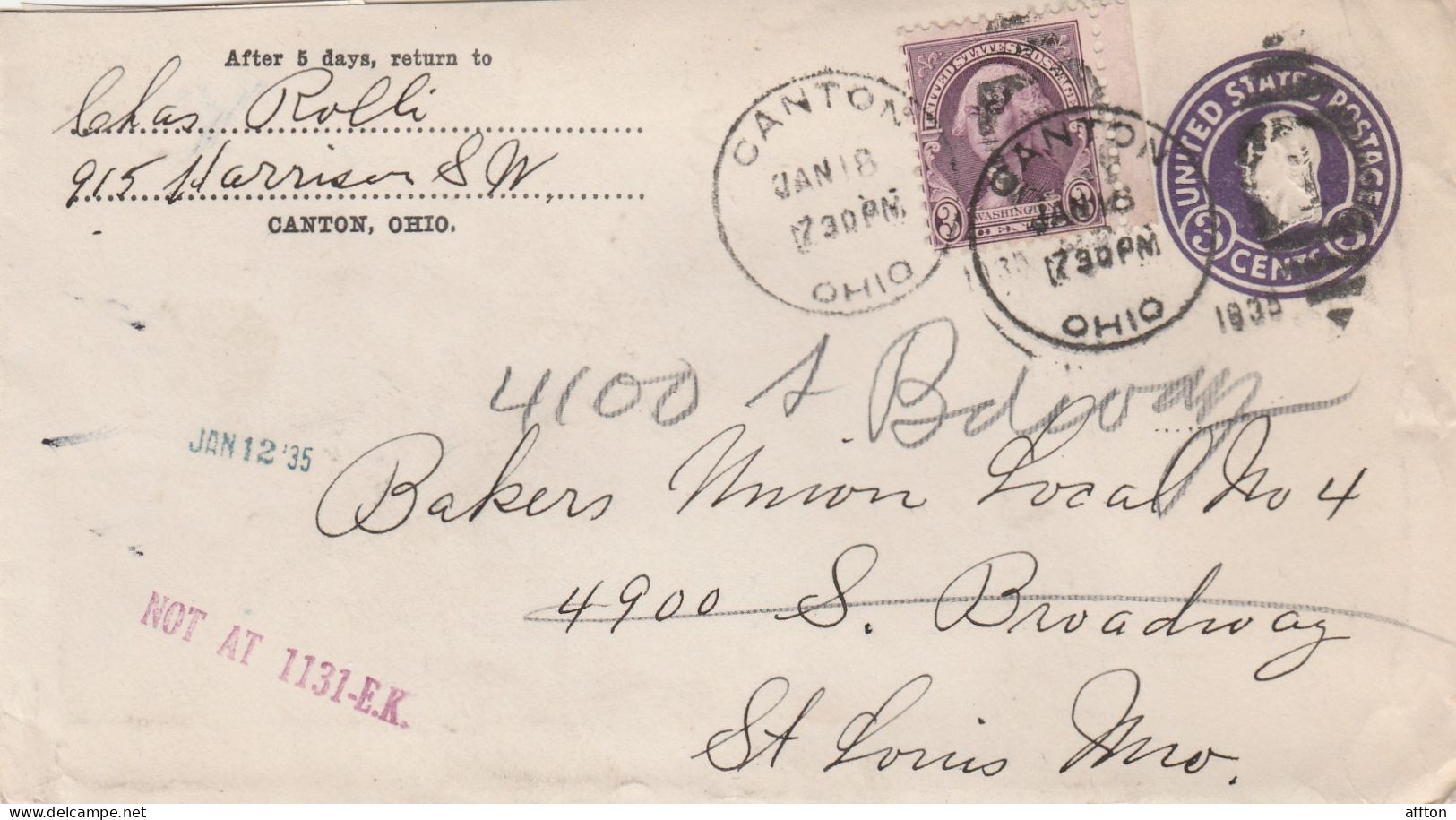 United States Old Cover Mailed - 1921-40