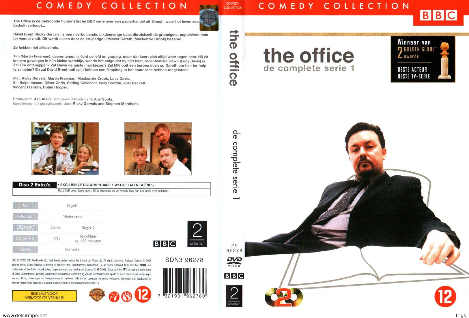 DVD - The Office: De Complete Serie 1 (2 DISCS) - Séries Et Programmes TV