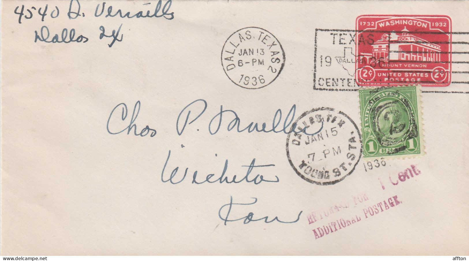 United States Old Cover Mailed - 1921-40