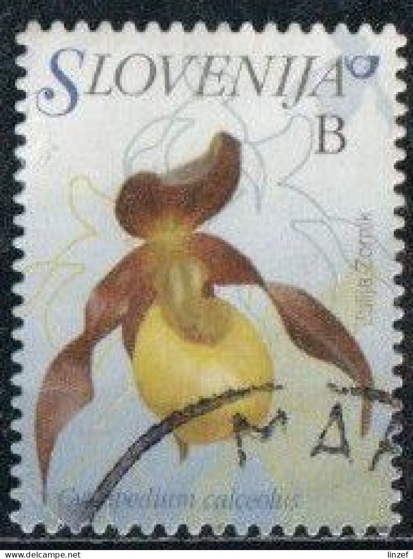 Slovénie 2013 Yv. N°652 - Orchidée Sabot De Vénus - Oblitéré - Slowenien