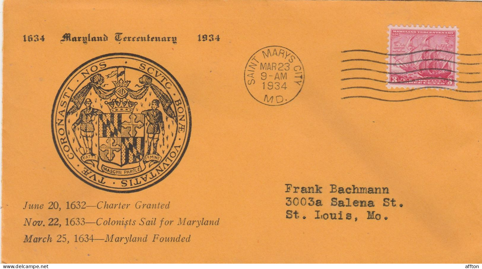 United States 1934 FDC Mailed - 1851-1940