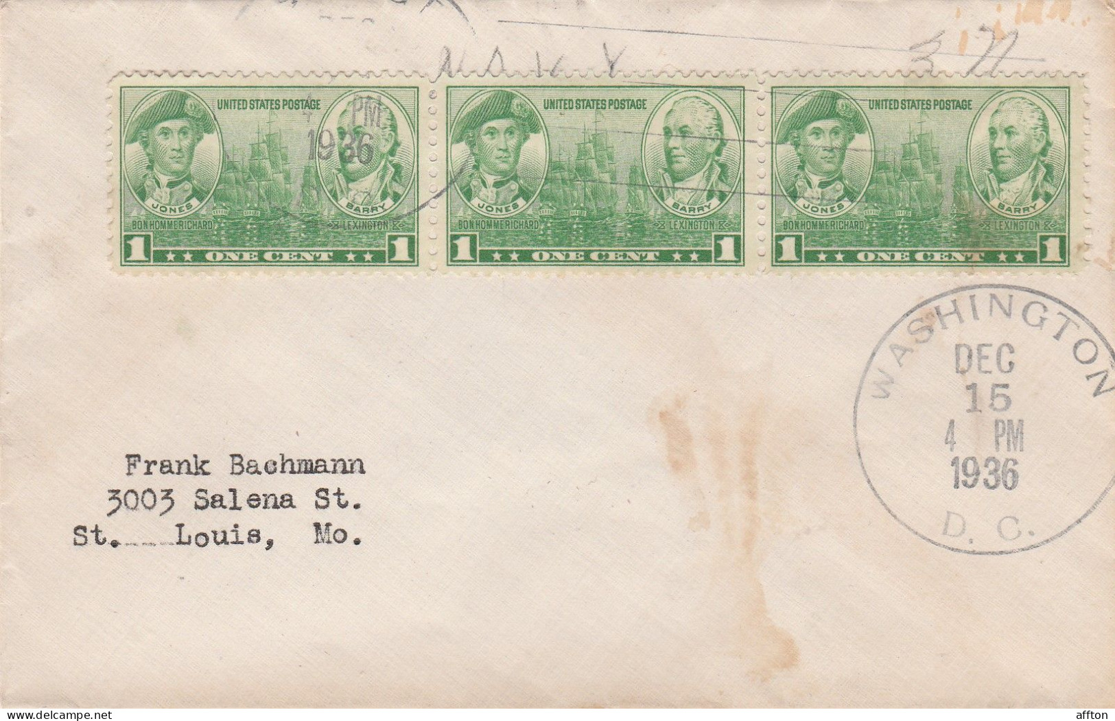 United States 1936 FDC Mailed - 1851-1940