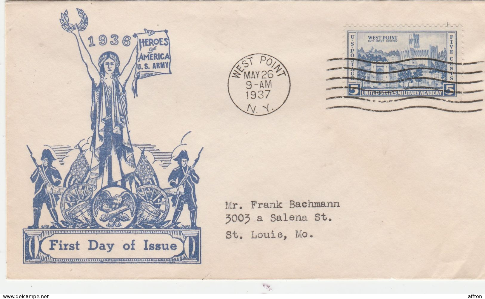 United States 1937 FDC Mailed - 1851-1940