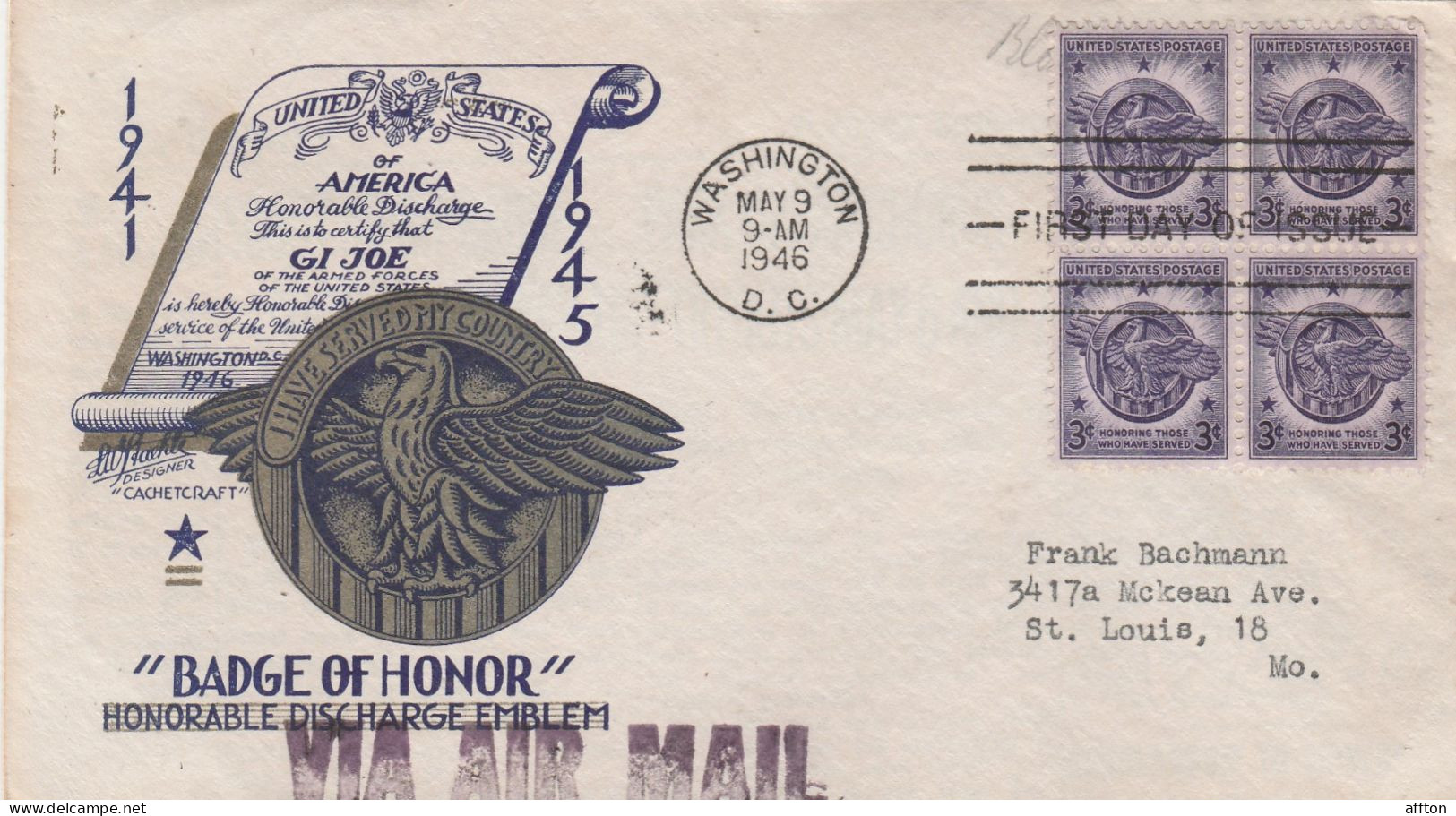 United States 1946 FDC Mailed - 1941-1950