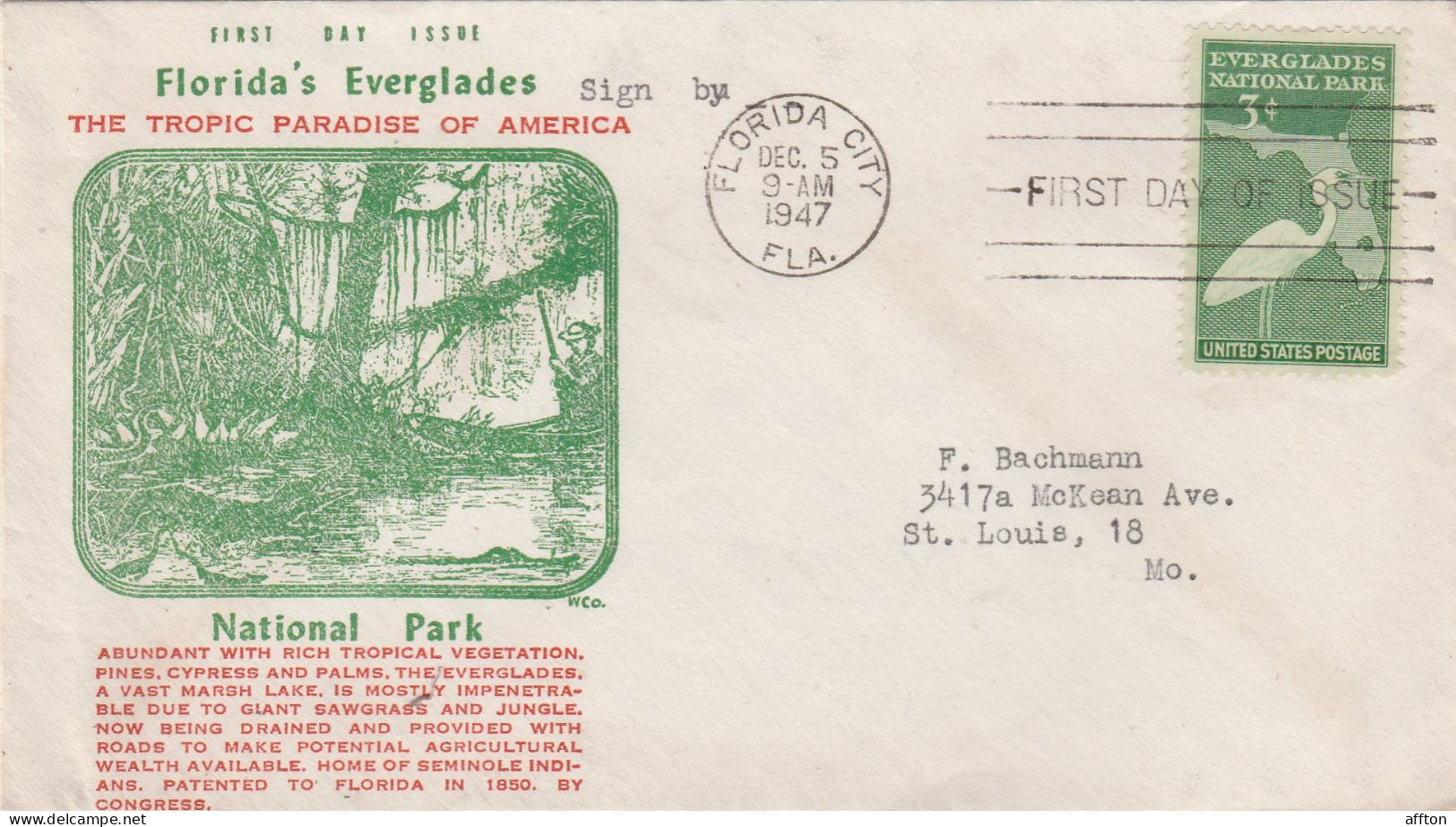 United States 1947 FDC Mailed - 1941-1950