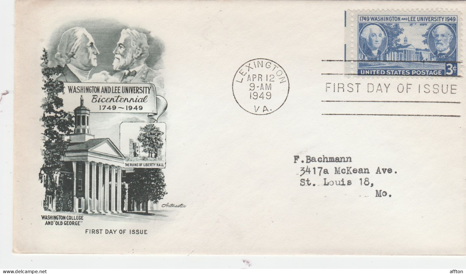 United States 1949 FDC Mailed - 1941-1950