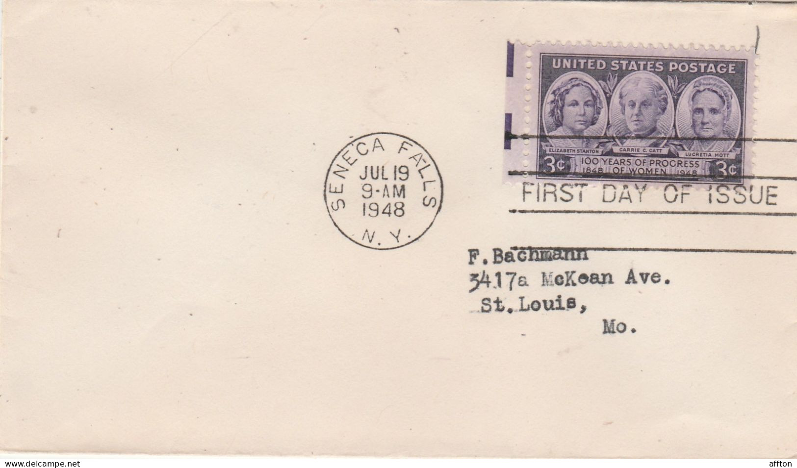 United States 1948 FDC Mailed - 1941-1950