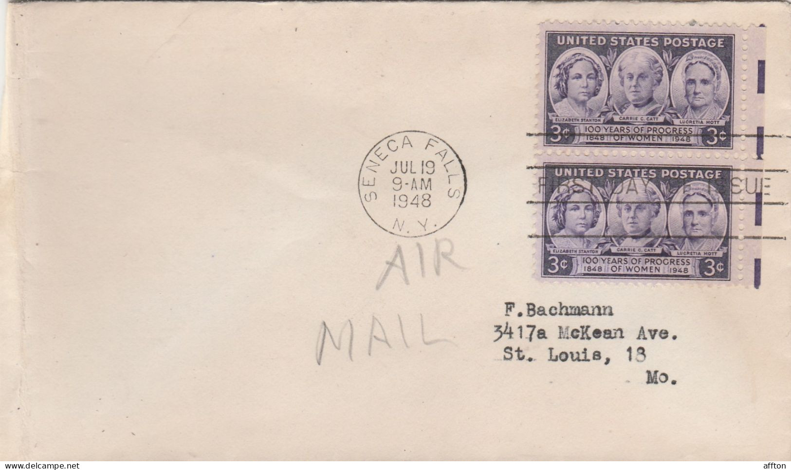 United States 1948 FDC Mailed - 1941-1950