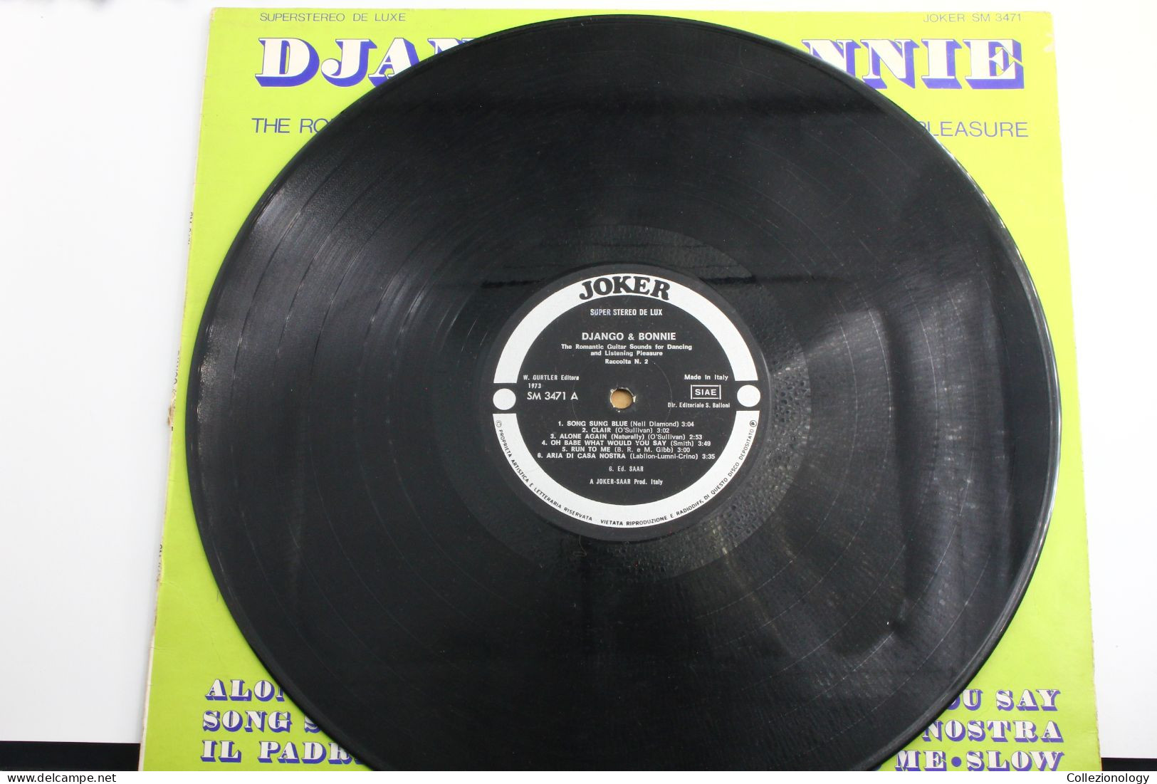 DISCO VINILE 33 GIRI 12" 1973 DJANGO E BONNIE THE ROMANTIC GUITAR SOUNDS FOR DANCING AND LISTENING JOKER SM 3471 ITALY - Instrumentaal