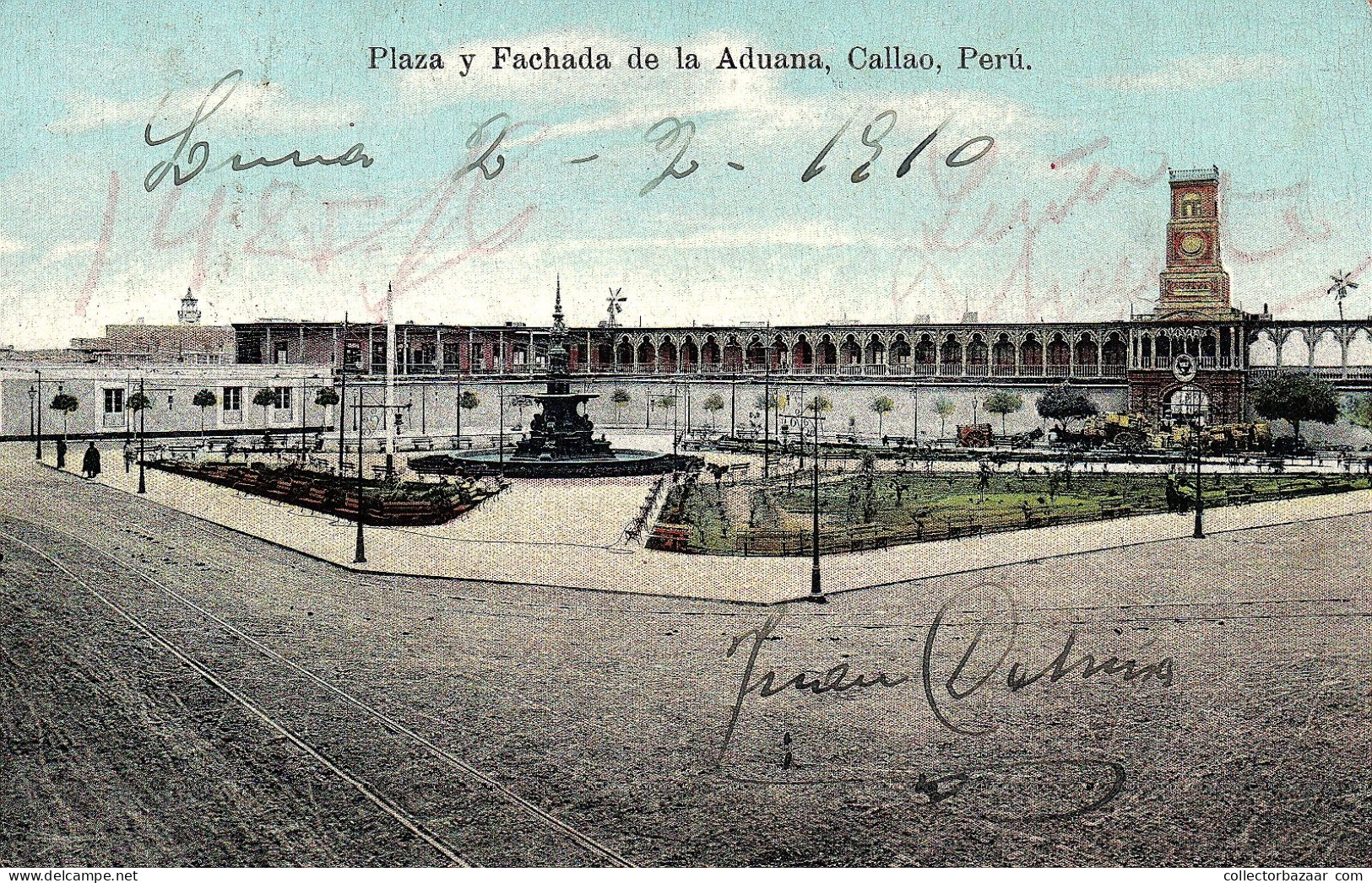 Peru Callao Plaza Y Fachada De La Aduana Ed. Lothar Seer - Pérou