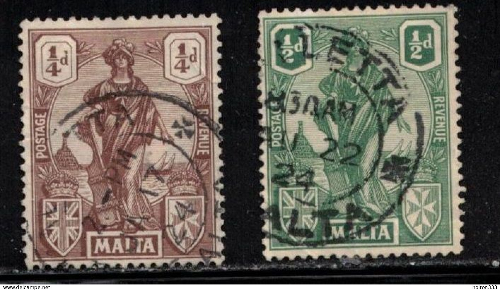 MALTA Scott # 98-9 Used - Malte (...-1964)