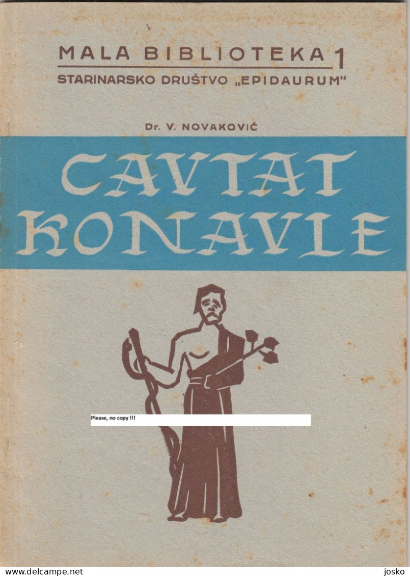 CAVTAT I KONAVLE - Dr. V. Novaković (1954) * Starinarsko Društvo Epidaurum * Dubrovnik Croatia Kroatien Croatie Croazia - Lingue Slave