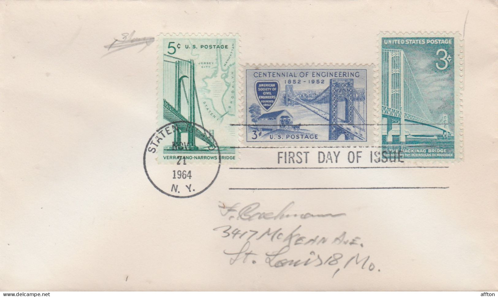 United States 1964 FDC - 1961-1970