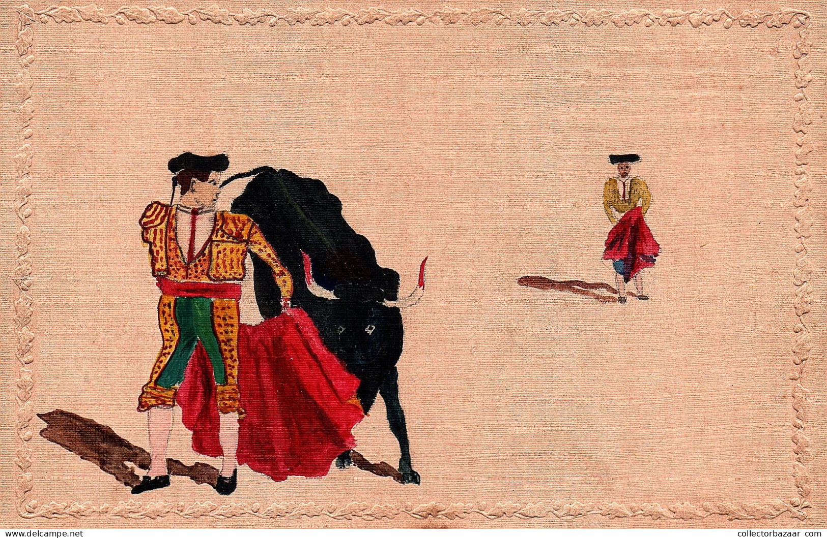 Corrida Bullfight Taurina Tauromaquia Hand Painted By Self-taught Artist - Corridas