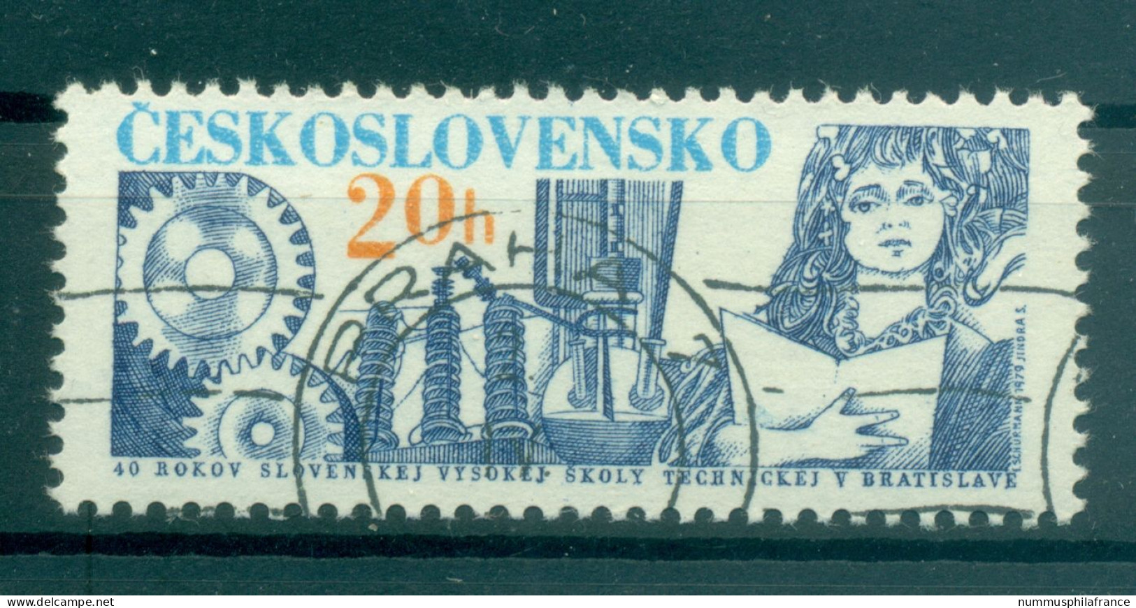 Tchécoslovaquie 1979 - Y & T N. 2323 - Anniversaire (Michel N. 2500) - Usados