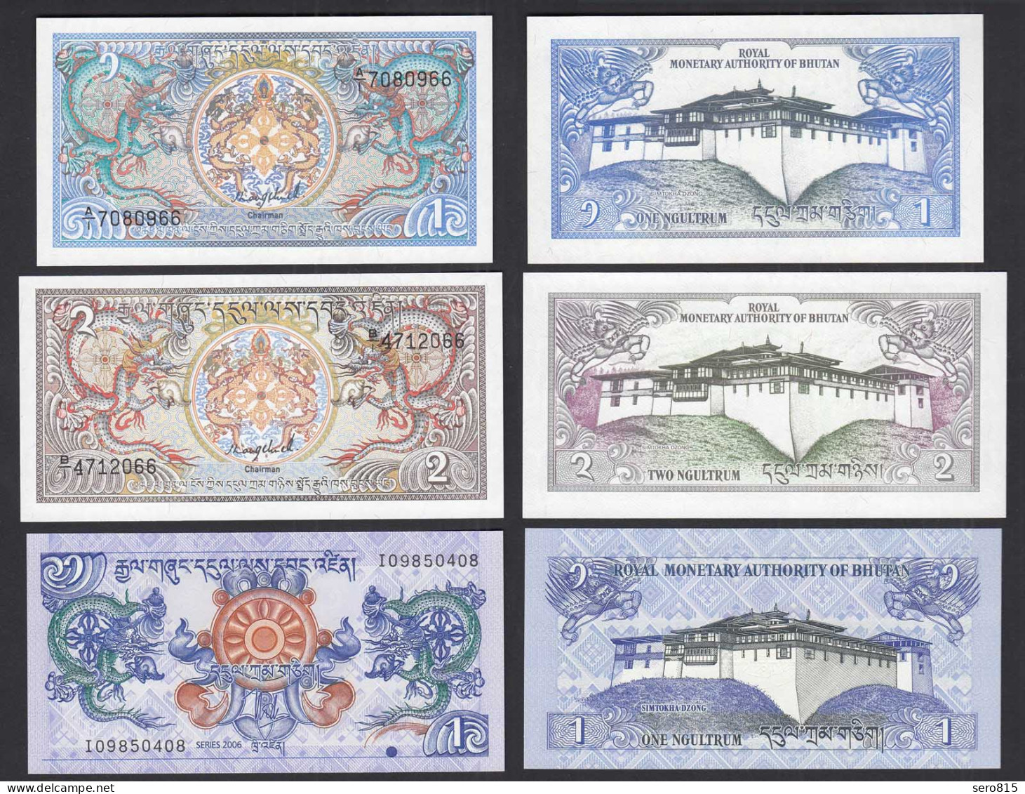 Bhutan - 3 Stück Schöne Banknoten In Erhaltung UNC (1)   (31521 - Otros – Asia