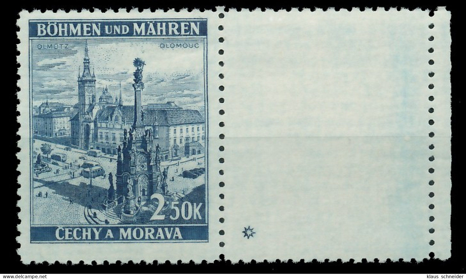 BÖHMEN MÄHREN 1939-1940 Nr 32LW PlSt1R Postfrisch WAAGR X82831A - Unused Stamps