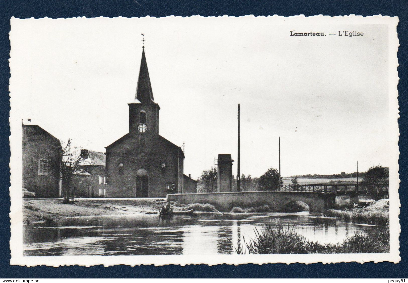 Lamorteau (Rouvroy). Eglise Saint-Nicolas Et Pont Sur Le Ton. - Rouvroy