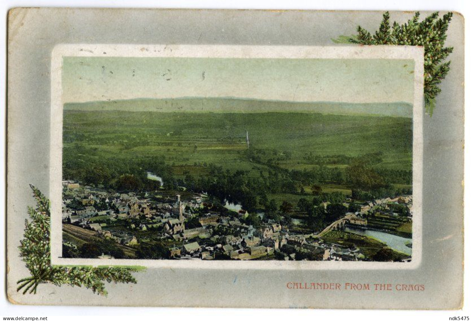 CALLANDER FROM THE CRAGS / STIRLING, BASE HOSPITAL, ARMY VETERINARY CORPS, (THOMSON), 1917 - Stirlingshire