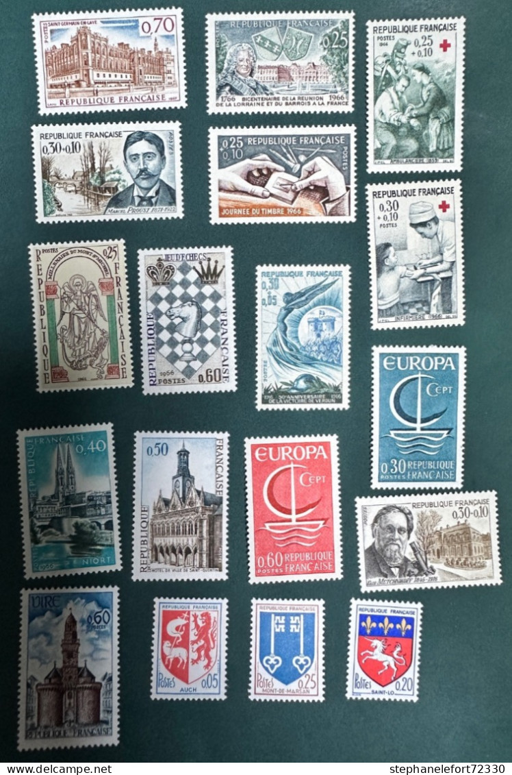 1966 -  Année Complète  - NEUFS  **  -  (Voir Photos) - 1960-1969