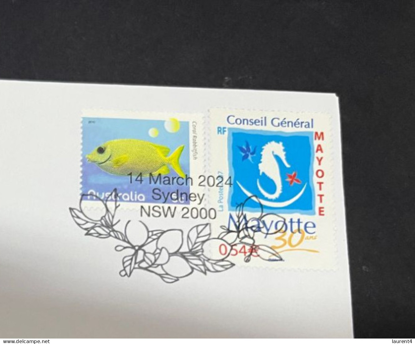 14-3-2024 (3 Y 2) COVID-19 4th Anniversary - Mayotte (French Oversea Department) - 14 March 2024 (Mayotte Flag Stamp) - Malattie