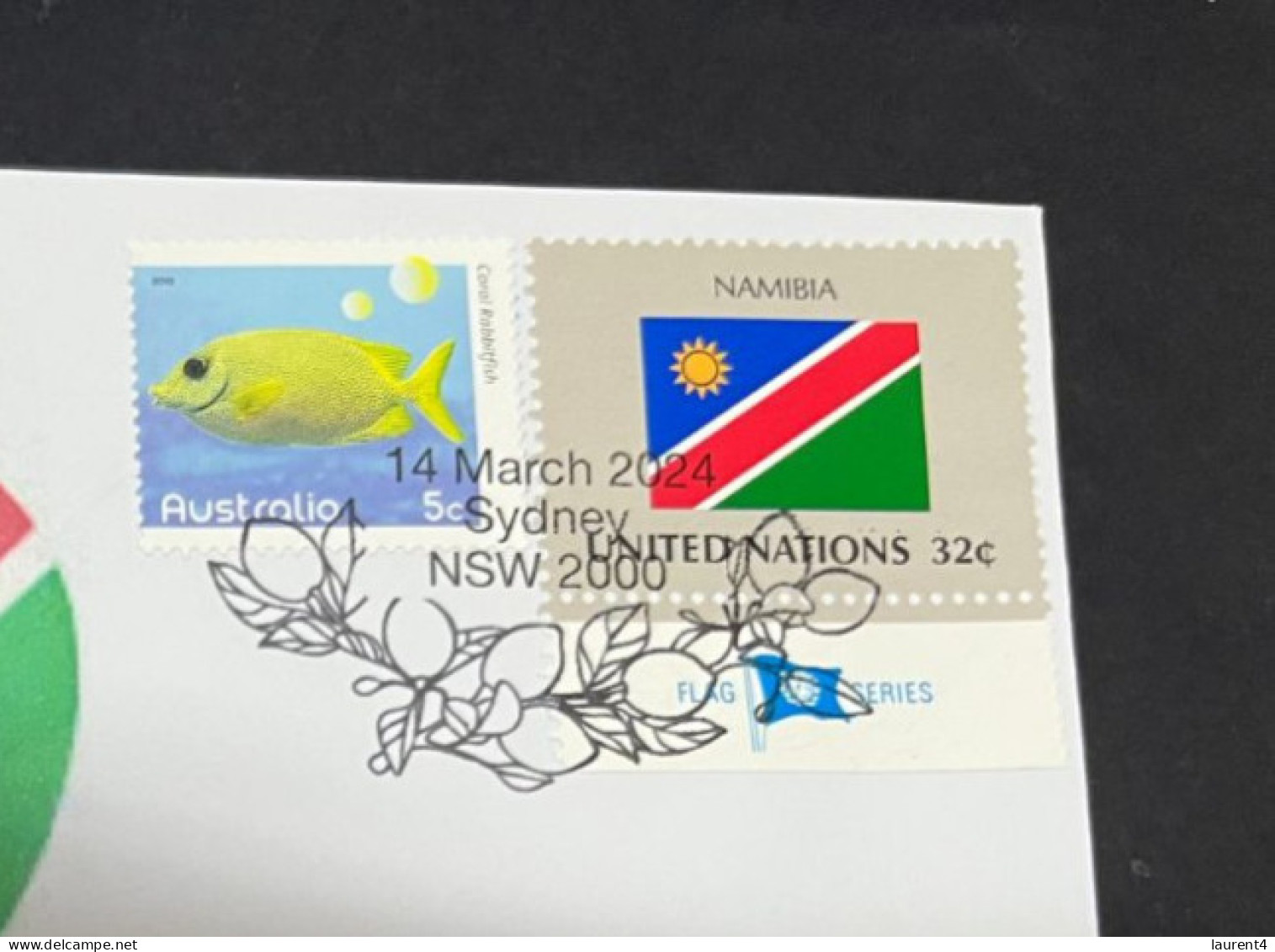 14-3-2024 (3 Y 2) COVID-19 4th Anniversary - Namiba - 14 March 2024 (with Namibia UN Flag Stamp) - Malattie