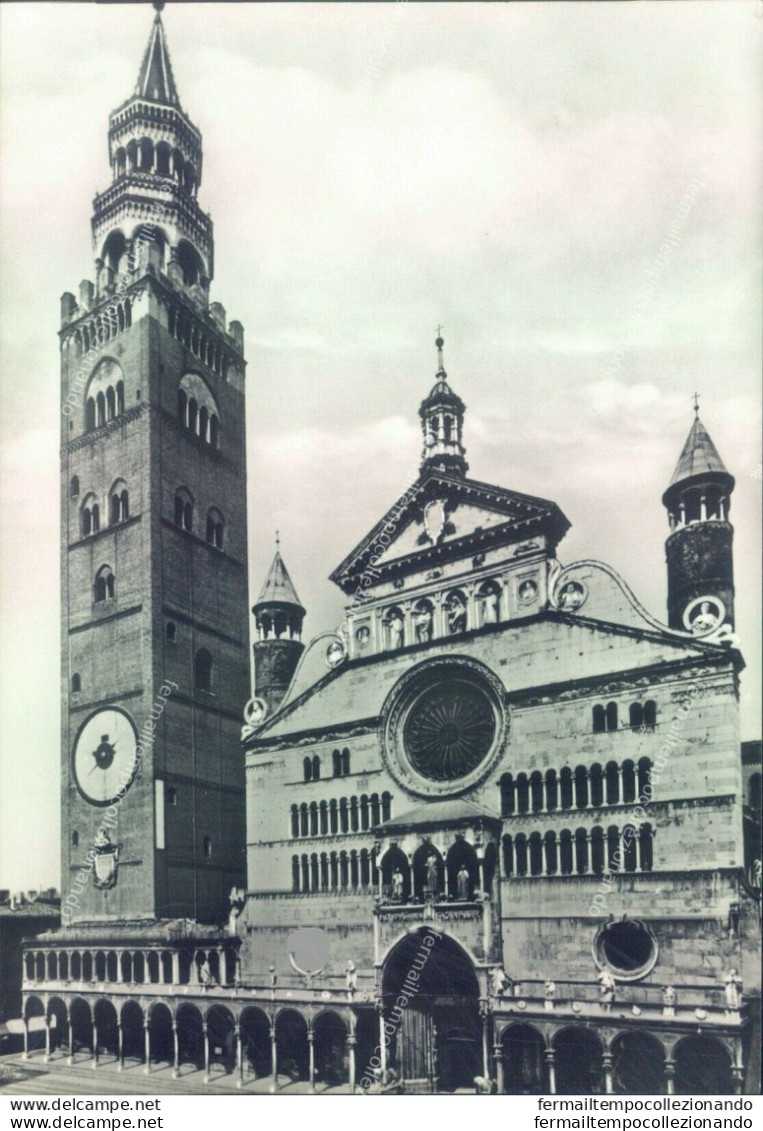 I626 Cartolina Cremona Citta' Cattedrale Con Il Torrazzo - Cremona