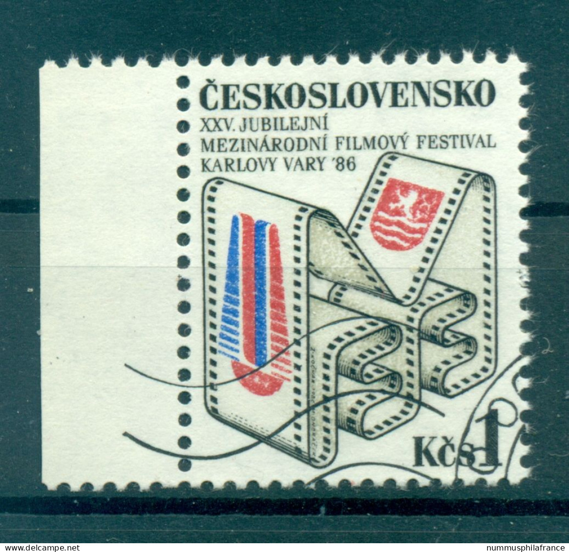 Tchécoslovaquie 1986 - Y & T N. 2672 - Festival International Du Film (Michel N. 2858) - Used Stamps