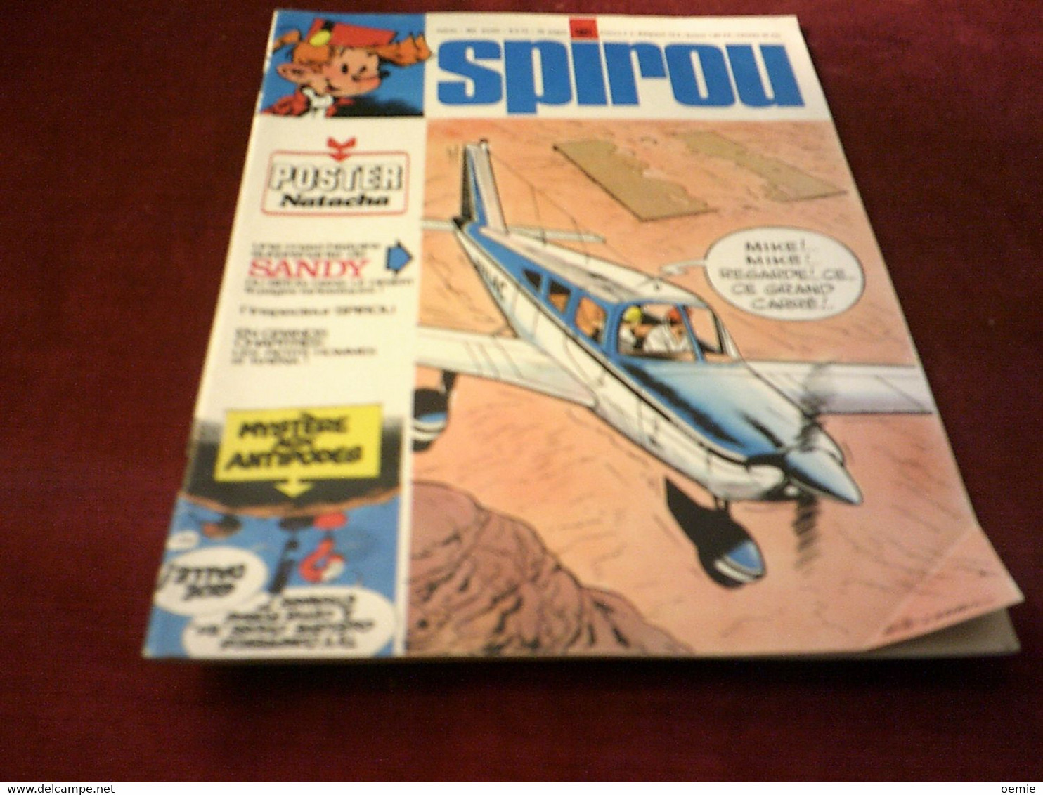 SPIROU  N°  1821    Avec  LE POSTER  NATACHA - Spirou Et Fantasio