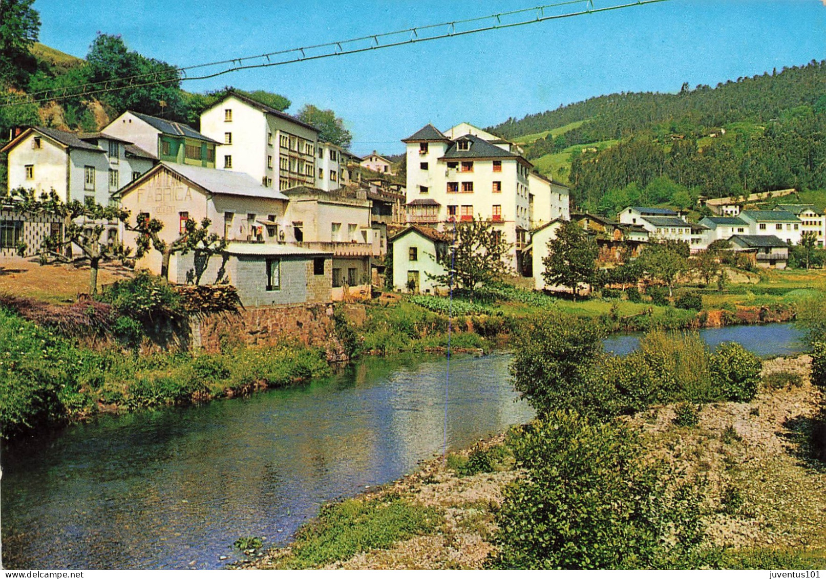 CPSM Trevias-Vista Parcial-Timbre-RARE     L2739 - Asturias (Oviedo)