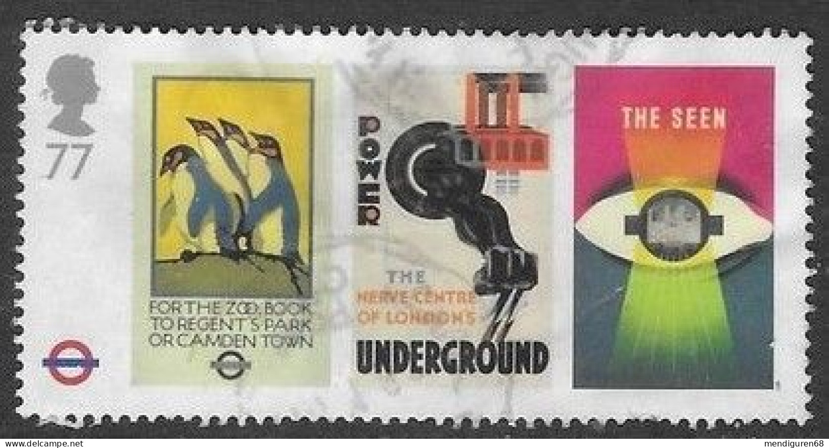 GROSSBRITANNIEN GRANDE BRETAGNE GB 2013 MS LONDON UNDERGROUND POSTERS FOR THE ZOO 77P SG 3429B MI 3403 YT 3797 SC 3134B - Used Stamps