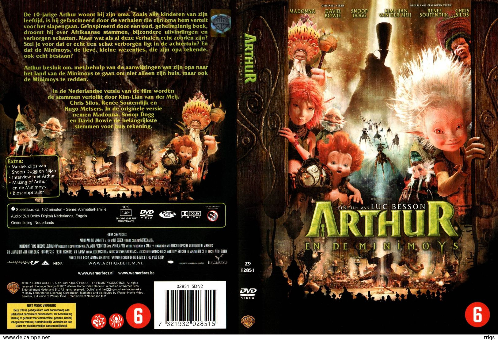 DVD - Arthur En De Minimoys - Dibujos Animados