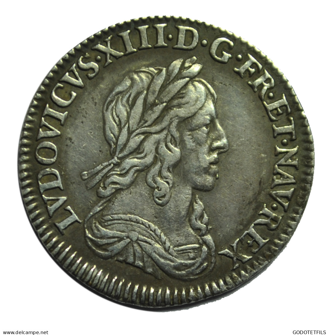 Louis XIII 1/12 Décu Poinçon De Warin 1642 Paris, Monnaie De Matignon - 1610-1643 Luigi XIII Il Giusto