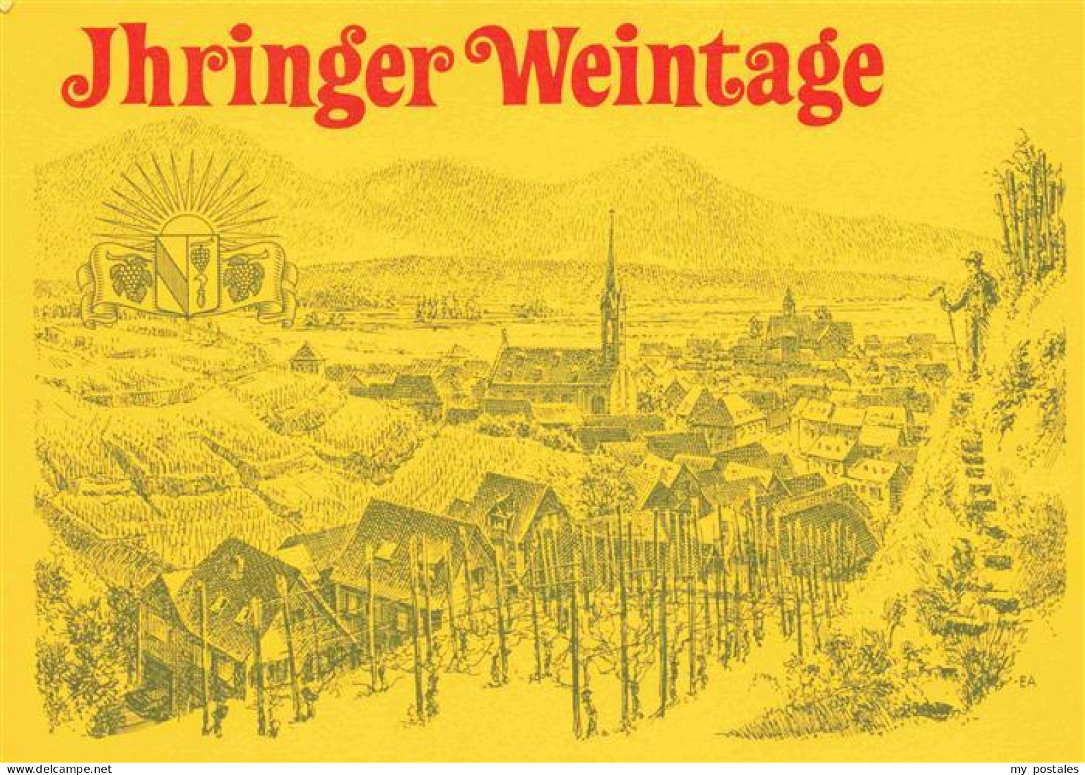 73964150 Ihringen_Kaiserstuhl Ihringer Weintage Kuenstlerkarte - Ihringen