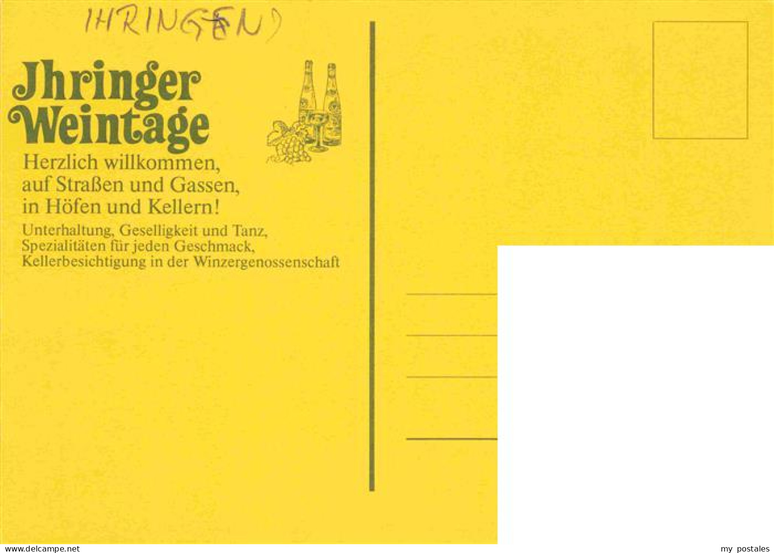 73964150 Ihringen_Kaiserstuhl Ihringer Weintage Kuenstlerkarte - Ihringen